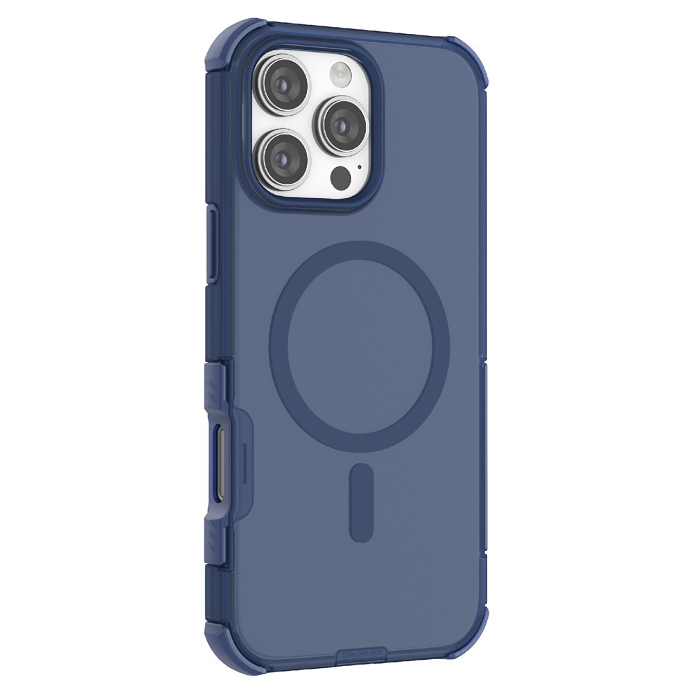  iPhone 16 Pro Max Skal MagSafe Shockproof Hybrid Blå