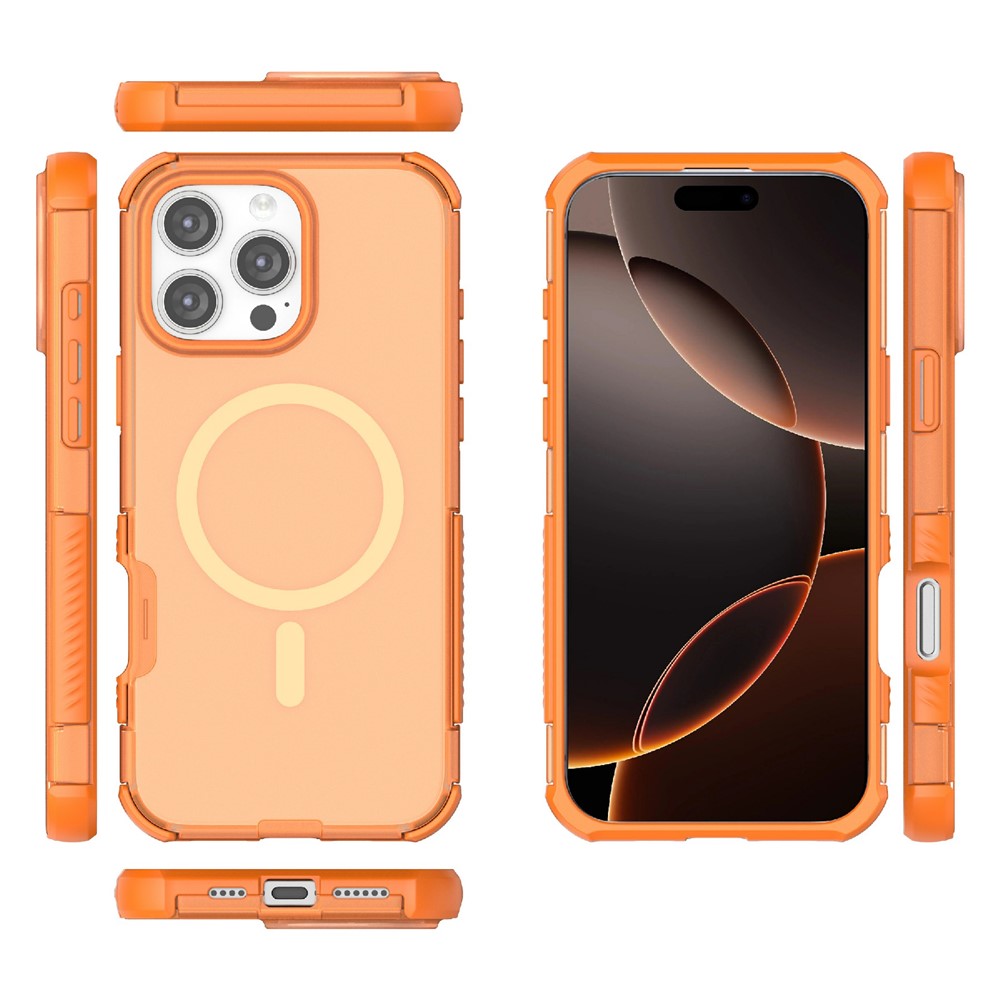  iPhone 16 Pro Max Skal MagSafe Shockproof Hybrid Orange