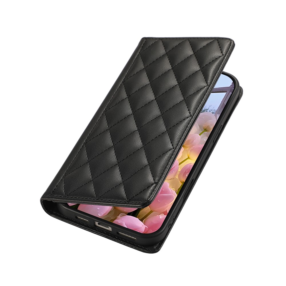  Samsung Galaxy A37 5G Fodral RFID Rhombus Läder Svart