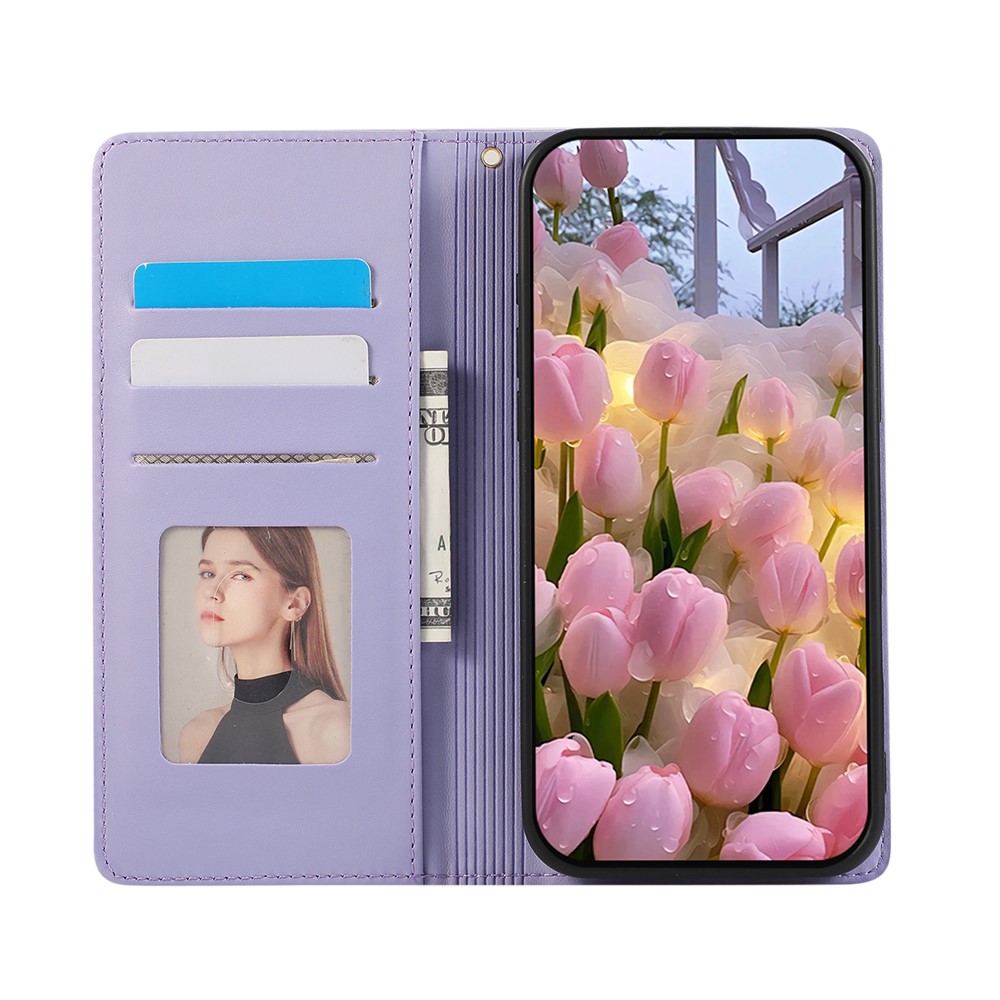  Samsung Galaxy S26 Ultra Fodral RFID Rhombus Läder Lila