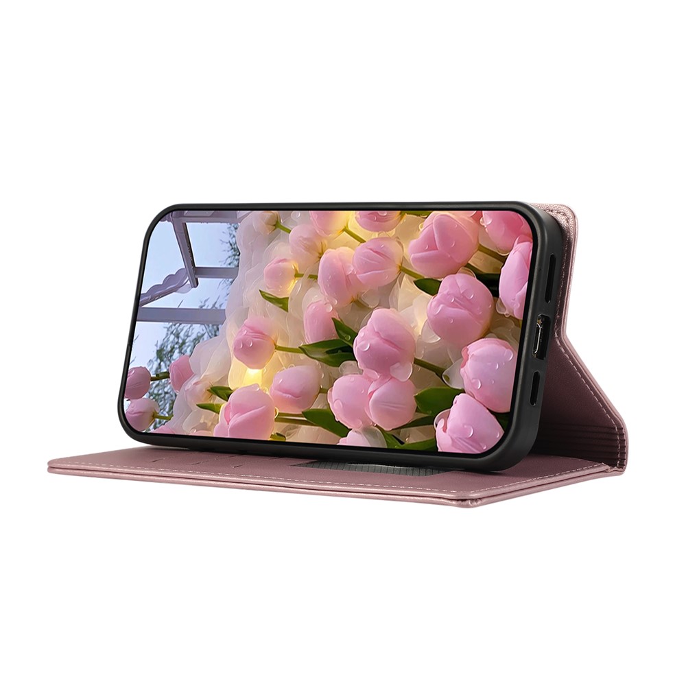  Samsung Galaxy S26 Ultra Fodral RFID Rhombus Läder Roséguld