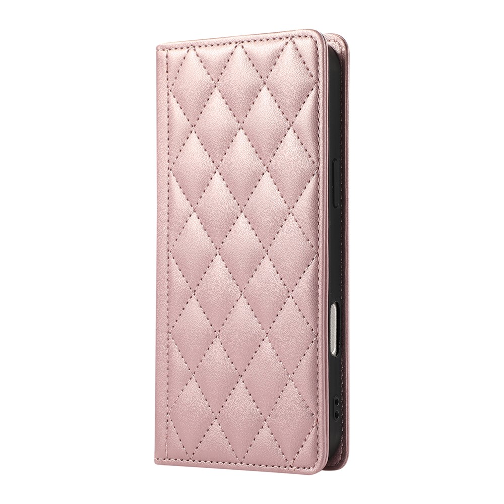  Samsung Galaxy S26 Ultra Fodral RFID Rhombus Läder Roséguld