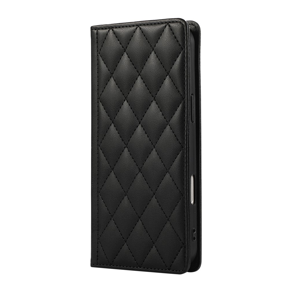  Samsung Galaxy S26 Fodral RFID Rhombus Läder Svart
