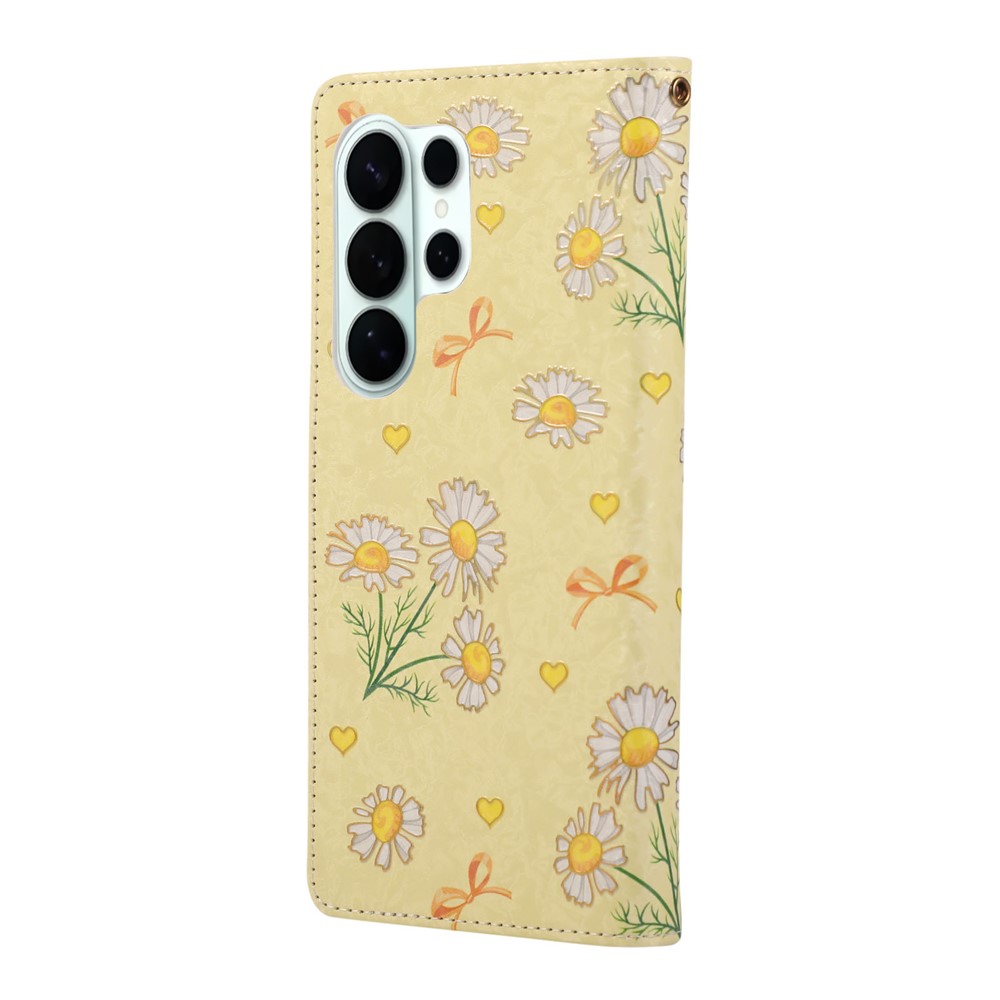  Samsung Galaxy S26 Ultra Fodral RFID Läder Yellow Daisy