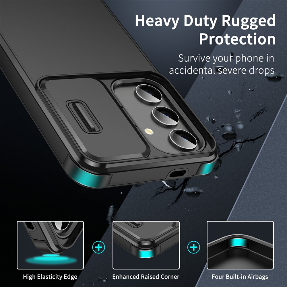  Samsung Galaxy A37 5G Skal Hybrid Armor CamCover Svart