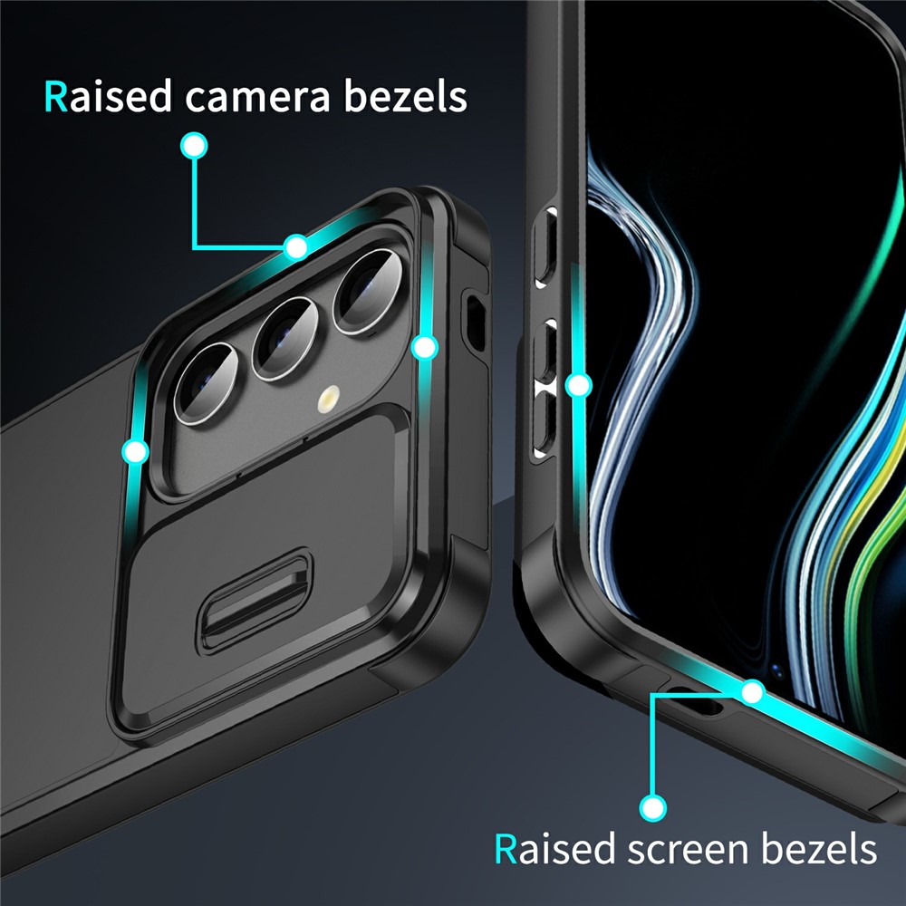  Samsung Galaxy A37 5G Skal Hybrid Armor CamCover Svart