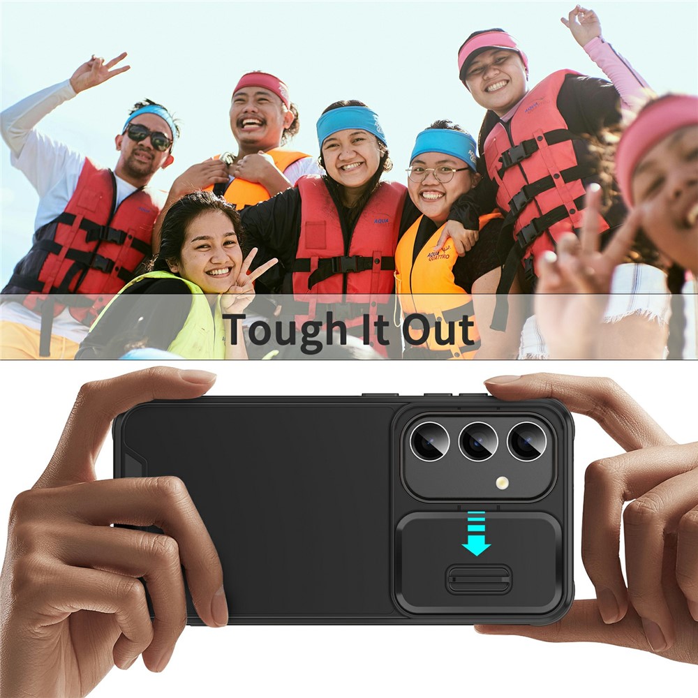 Samsung Galaxy A57 5G Skal Hybrid Armor CamCover Svart