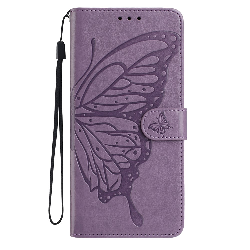  Google Pixel 10a Fodral Med Fjäril Tryck Lila