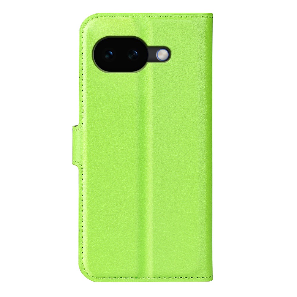  Google Pixel 10a Fodral Litchi Läder Grön