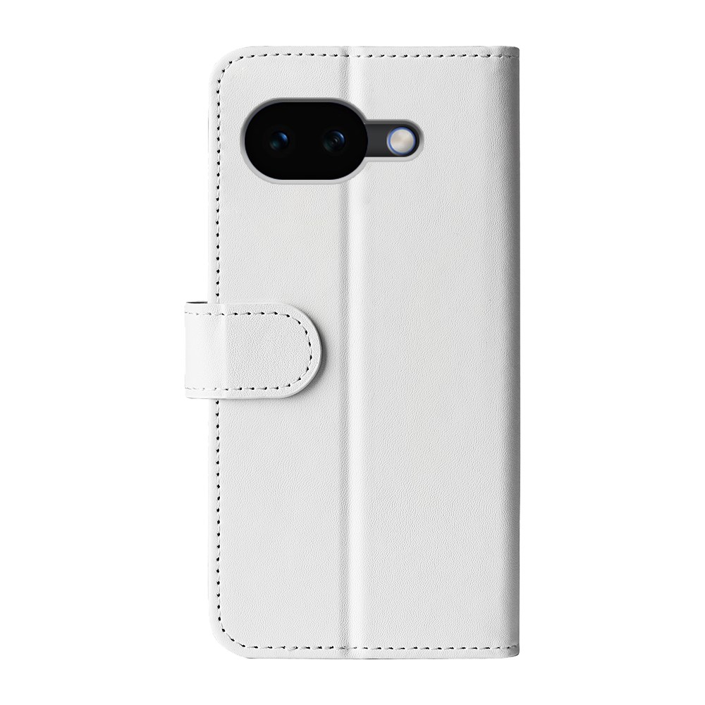  Google Pixel 10a Fodral Crazy Horse Läder Vit
