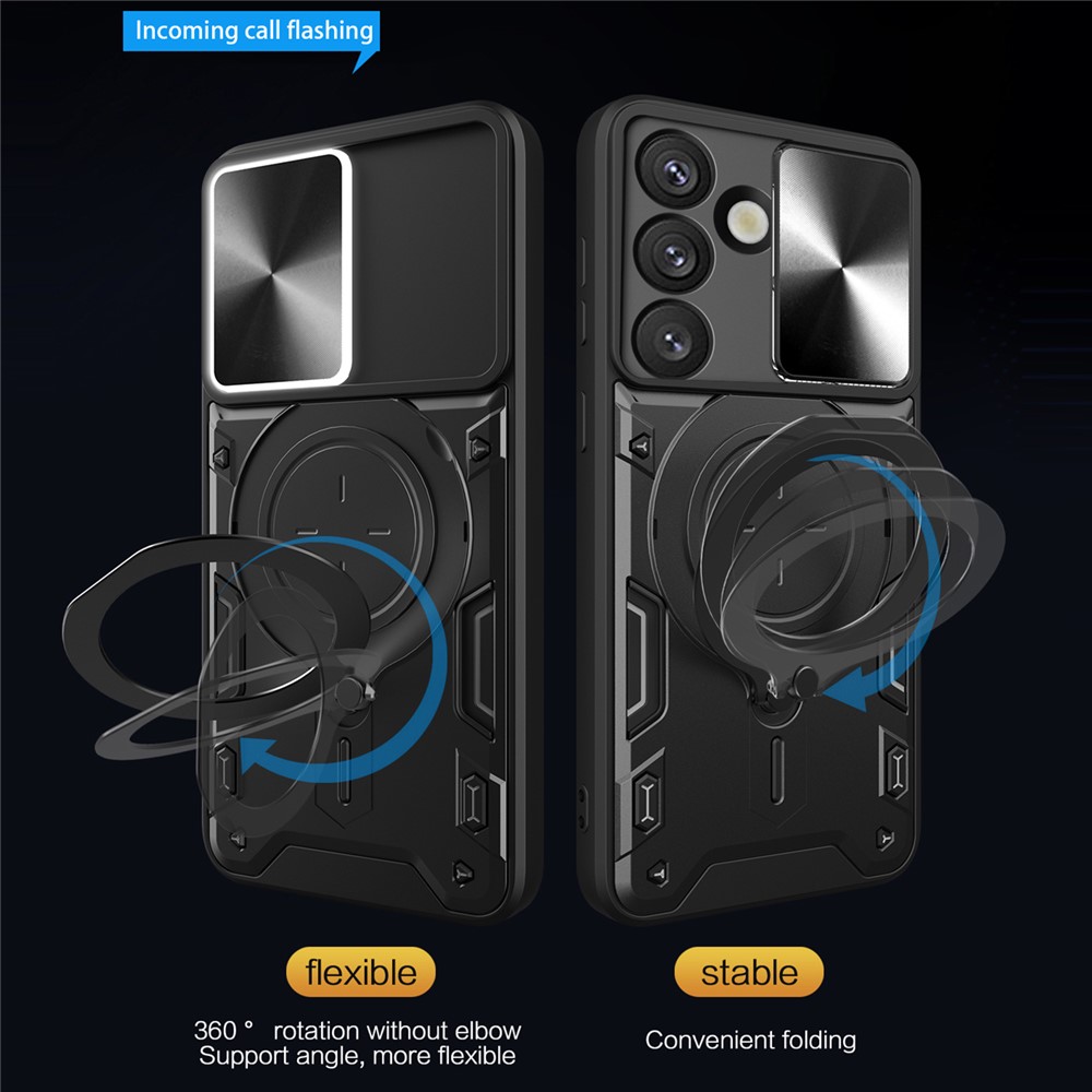  Samsung Galaxy S26 Skal CamShield Kickstand Hybrid Svart