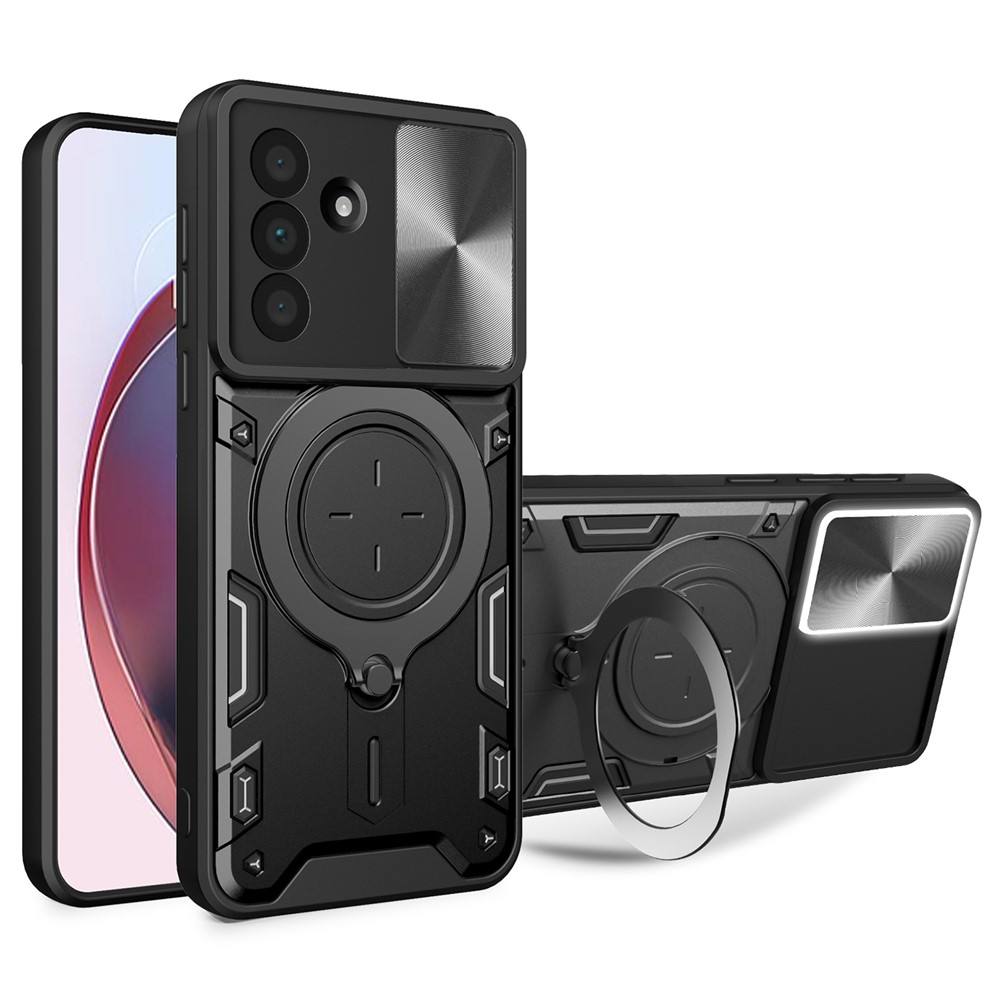  Samsung Galaxy A17 Skal CamShield Kickstand Hybrid Svart