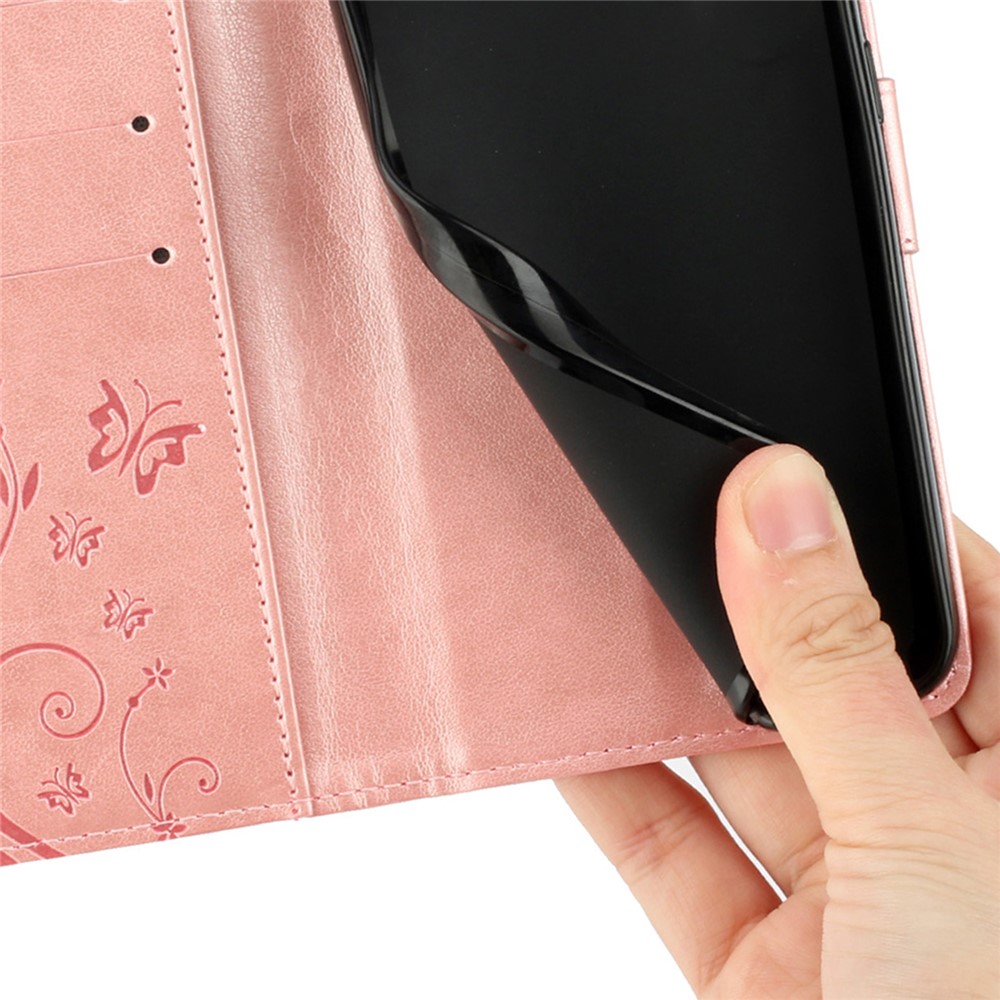  Google Pixel 10a Fodral Med Blommigt Tryck Roséguld