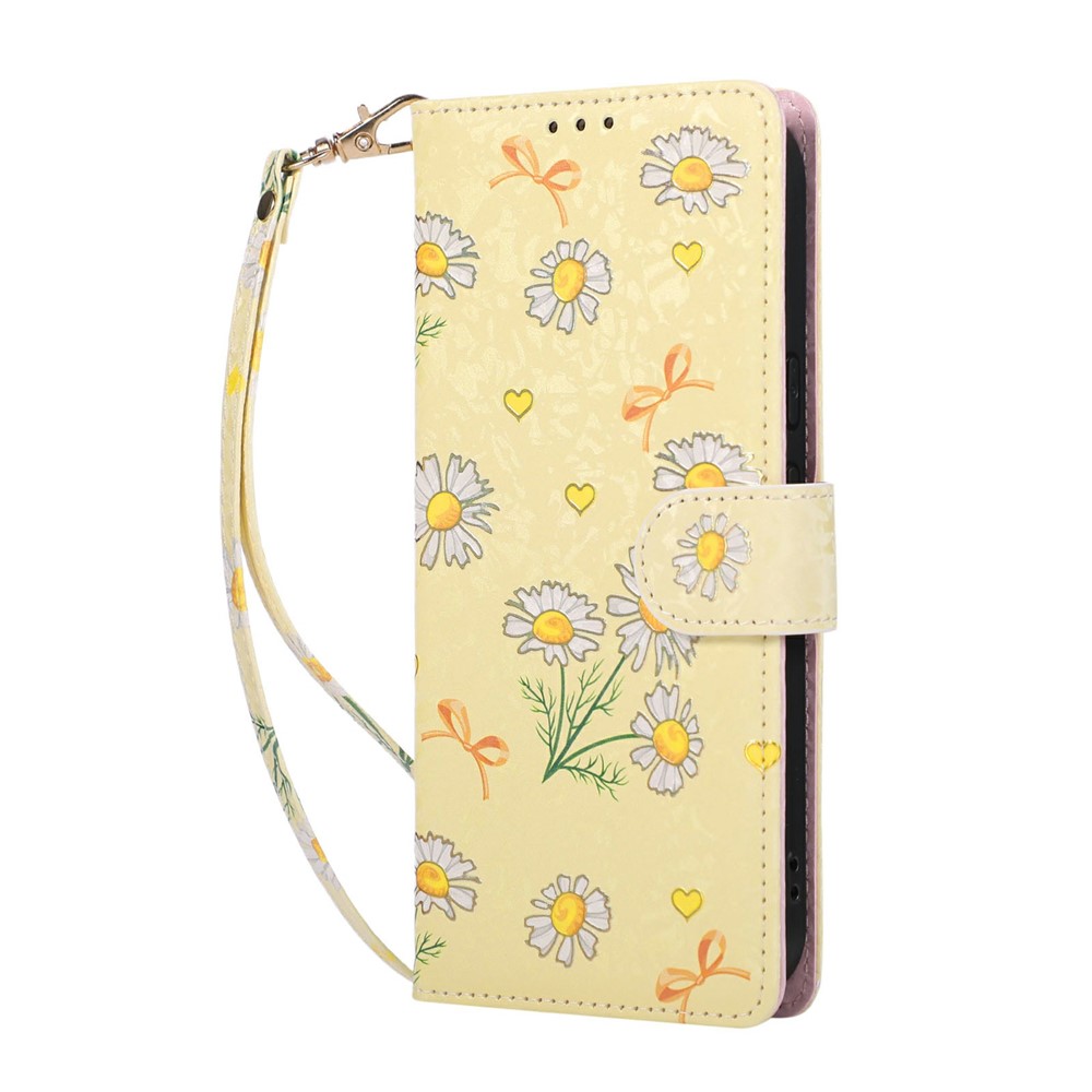  Google Pixel 10a Fodral RFID Läder Yellow Daisy