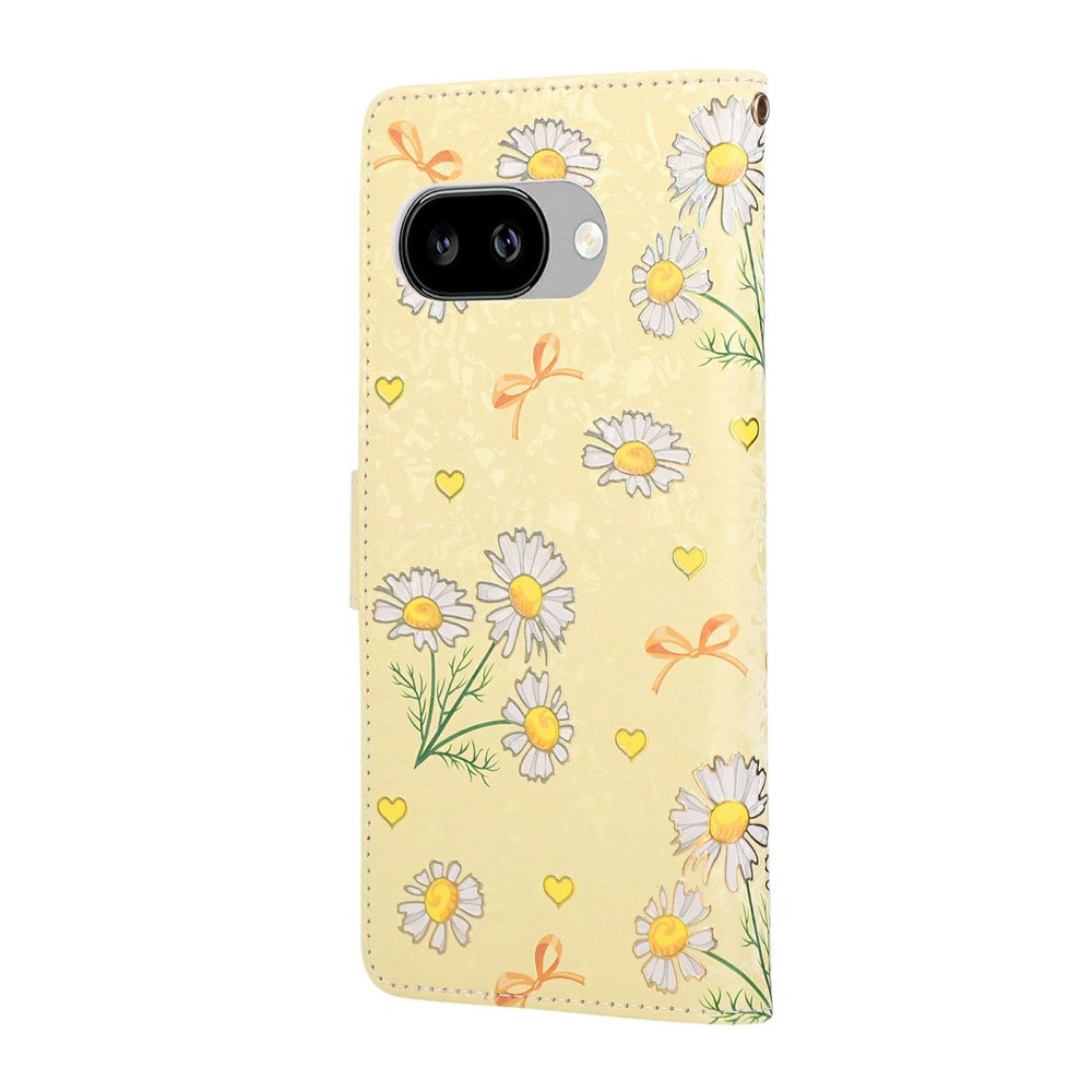  Google Pixel 10a Fodral RFID Läder Yellow Daisy