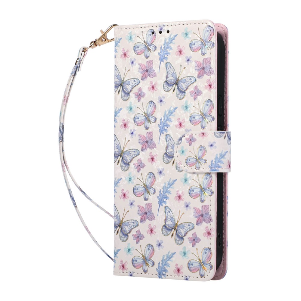  Google Pixel 10a Fodral RFID Läder Fjärilar / Blommor