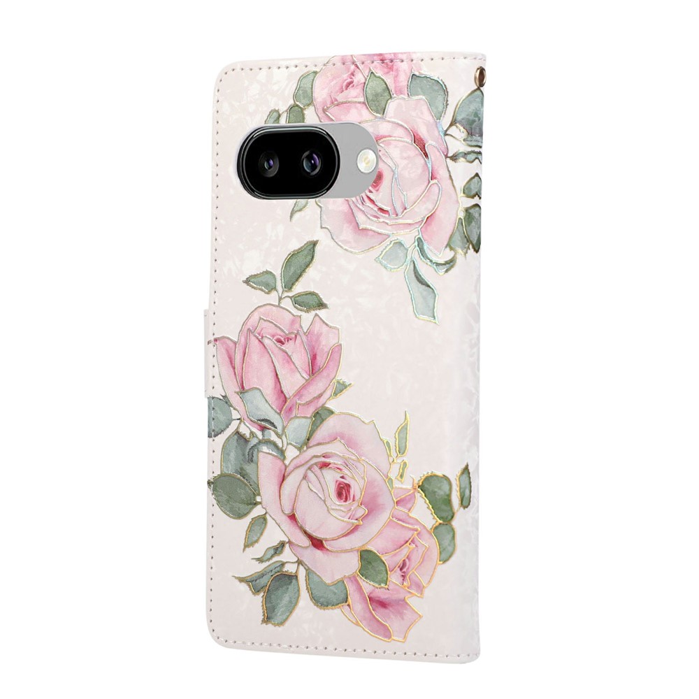  Google Pixel 10a Fodral RFID Läder Blommor