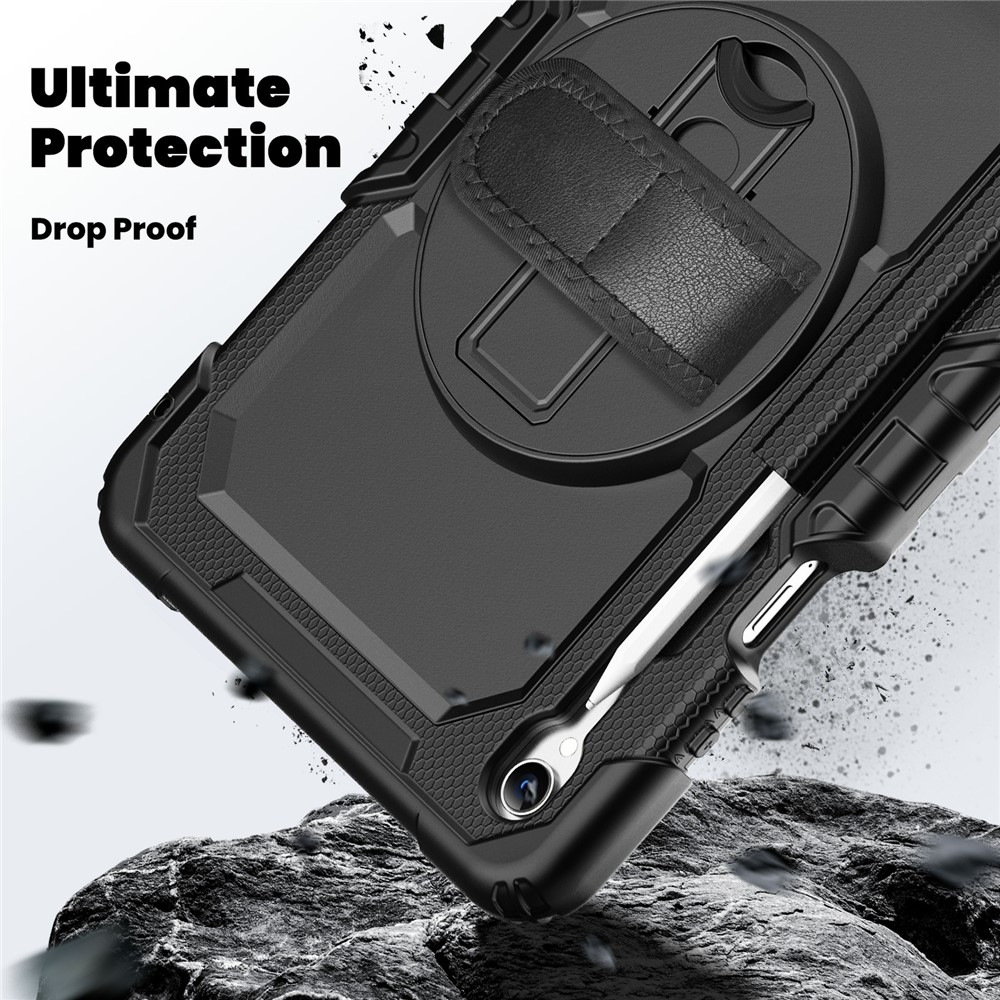  Galaxy Tab S11 Skal 360 Shockproof Hybrid Kickstand Svart