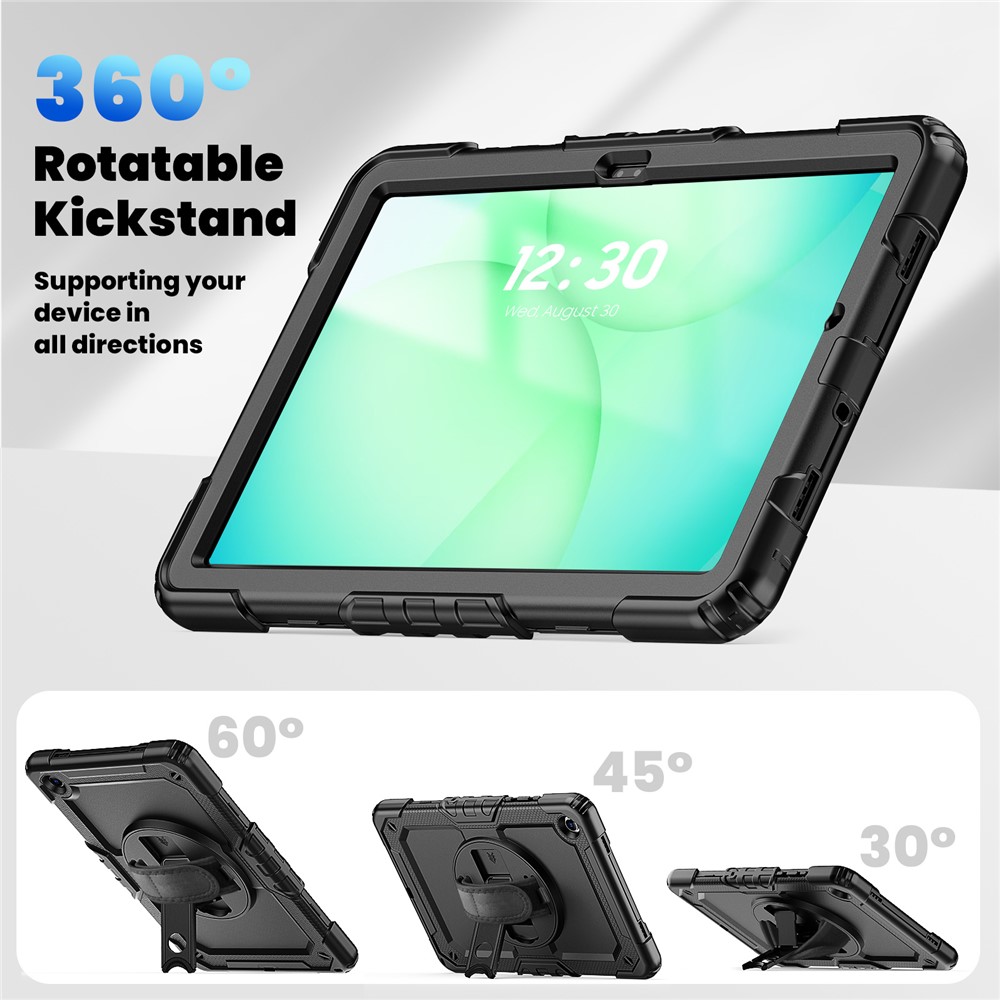  Galaxy Tab A11 Plus/A9 Plus Skal 360 Shockproof Hybrid Kickstand