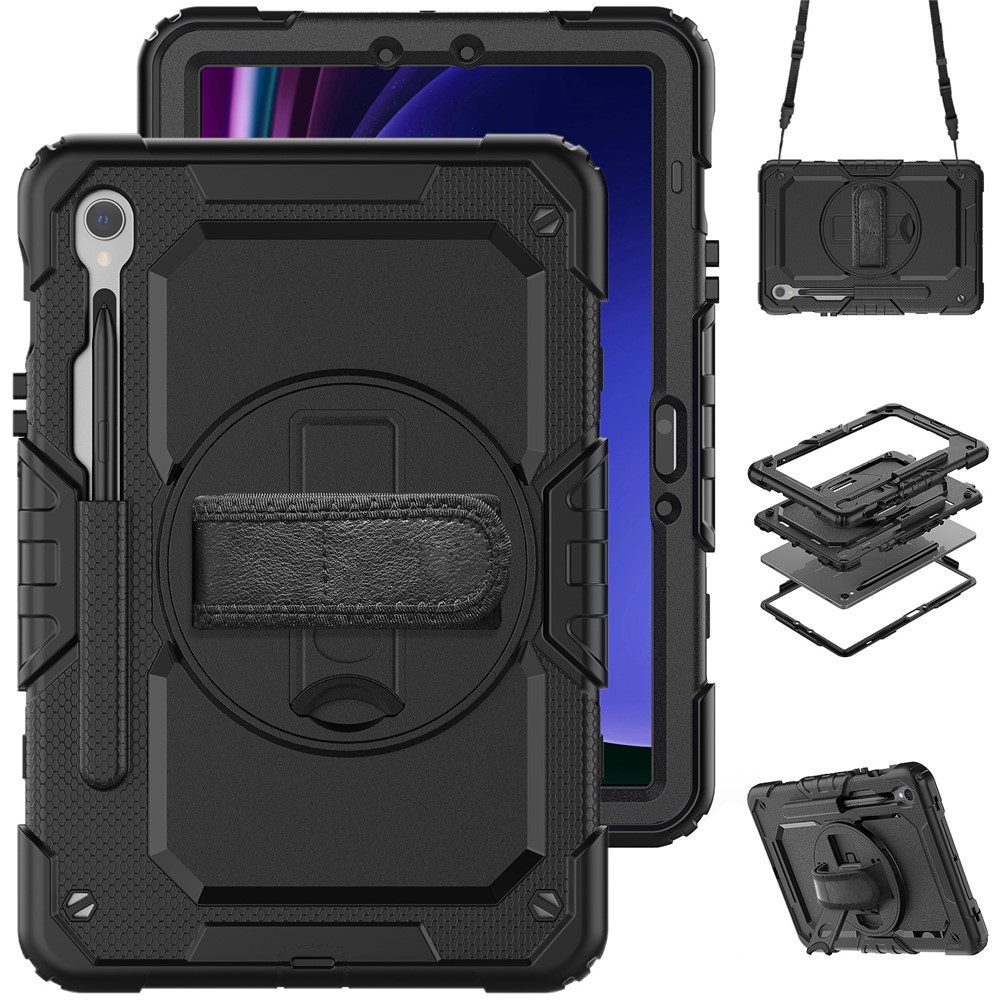  Galaxy Tab S10 Lite/S10 FE/S9 Skal 360 Shockproof Hybrid Kickstand