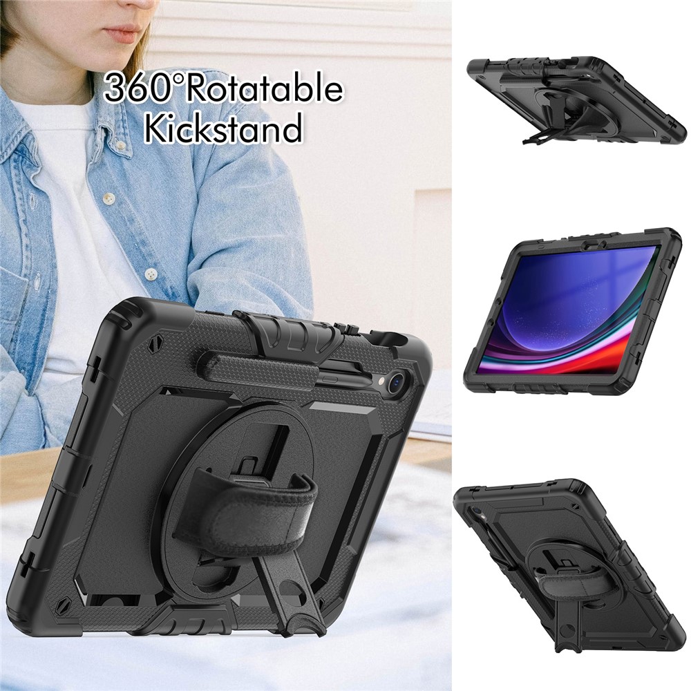  Galaxy Tab S10 Lite/S10 FE/S9 Skal 360 Shockproof Hybrid Kickstand