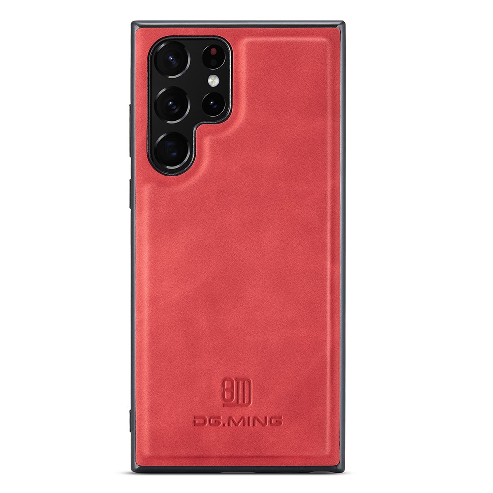 DG.MING DG.MING Galaxy S26 Ultra Skal Läderbelagt Röd