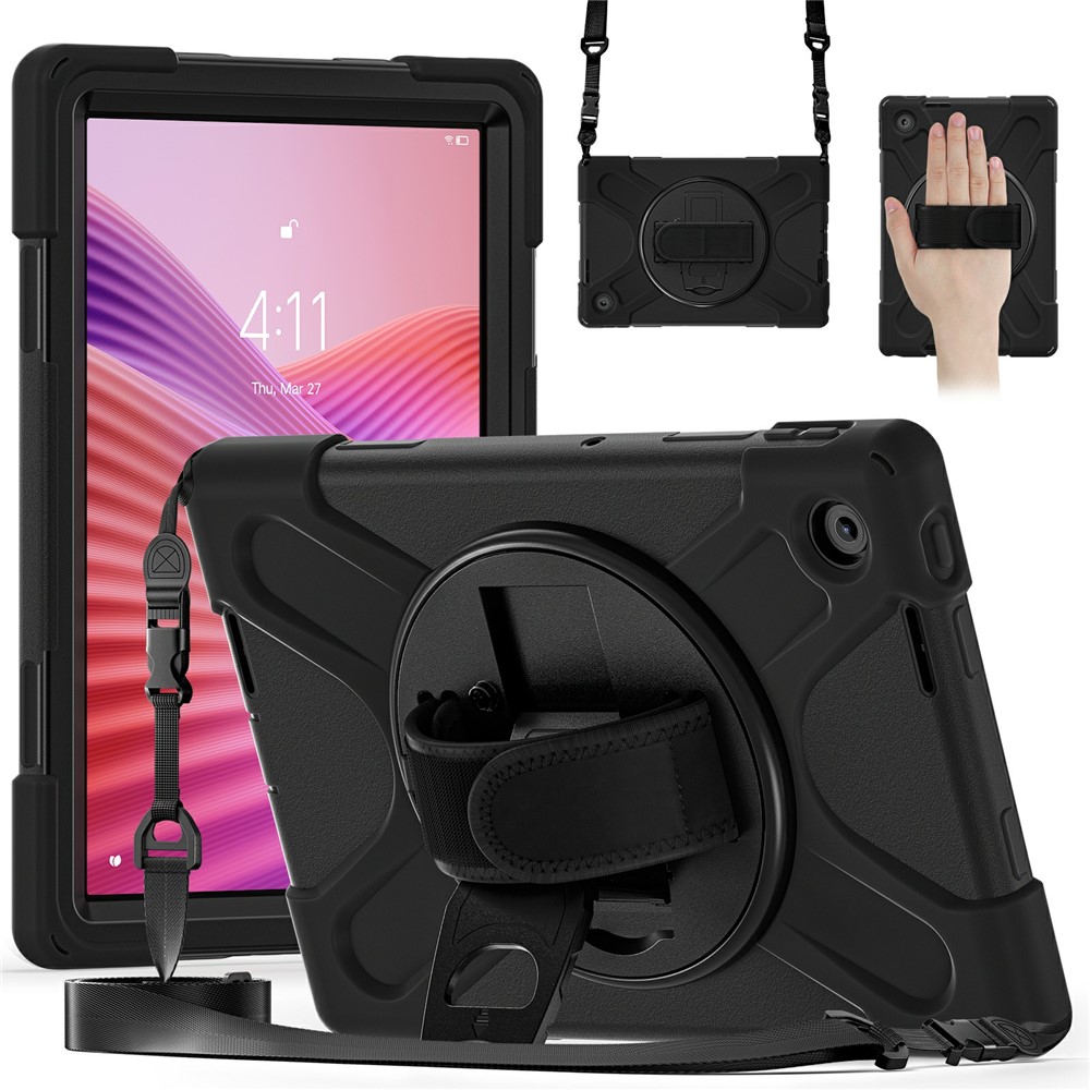  Lenovo Tab 10.1 2025 Skal 360 Shockproof Hybrid Svart