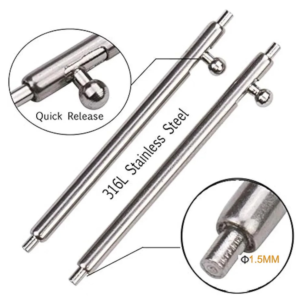  Fästen Till 24 mm Infästning Silver