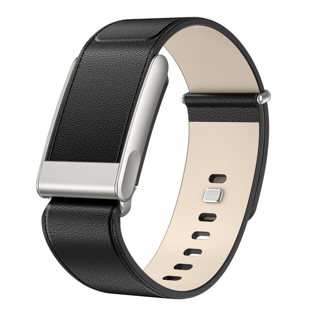  Whoop MG Klockarmband Äkta Läder Svart