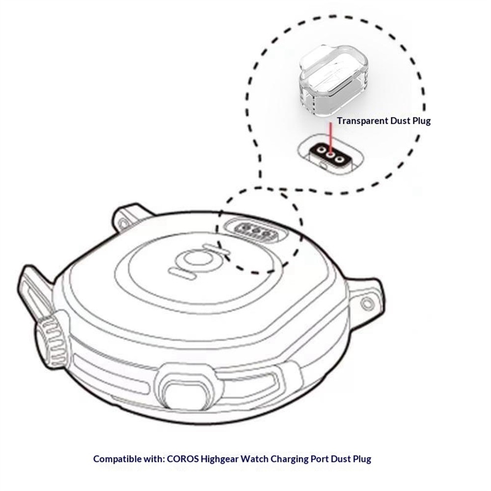  Coros Apex 2 Pro/Apex 2/Apex Pro Dammplugg TPU