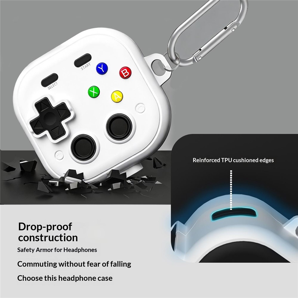  Samsung Galaxy Buds 4 / 4 Pro Skal Game Console Svart