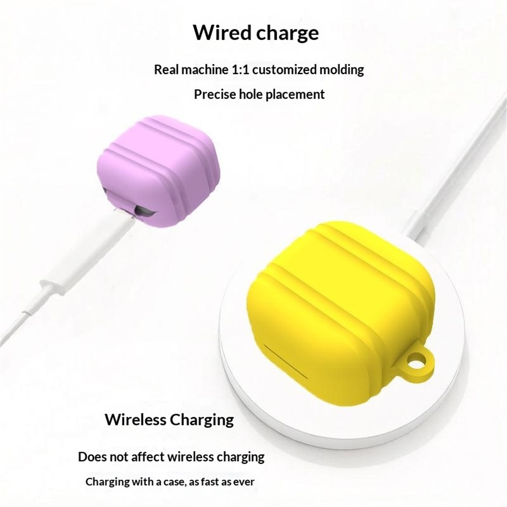 Galaxy Buds 4 / 4 Pro Skal Med Karbinhake Silikon Lila