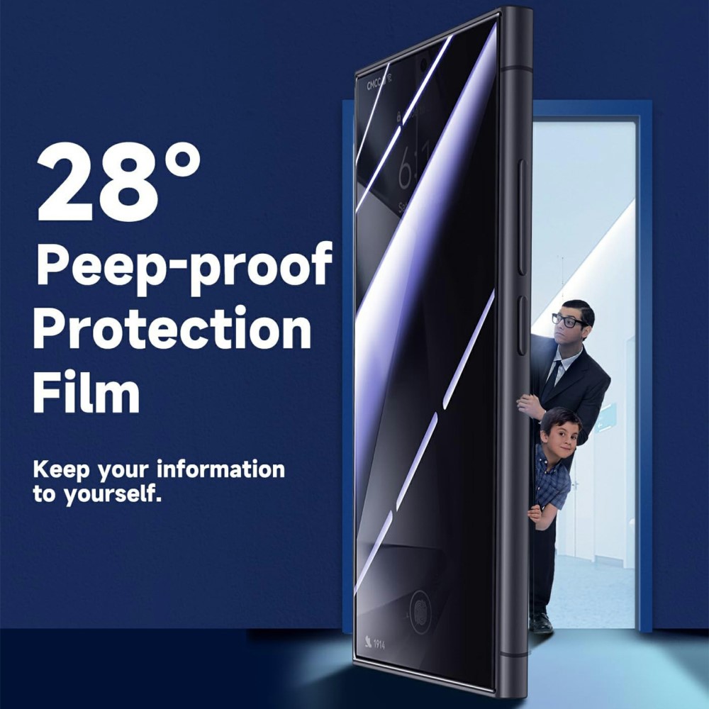  Samsung Galaxy S24 Ultra 2-PACK Skärmskydd Härdat Glas Privacy