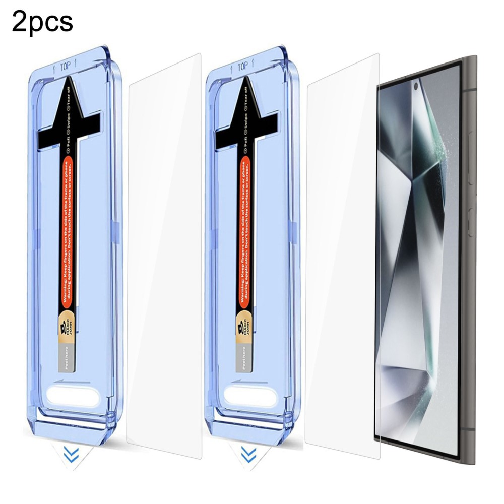  Samsung Galaxy S24 Ultra 2-PACK Skärmskydd Heltäckande Härdat Glas