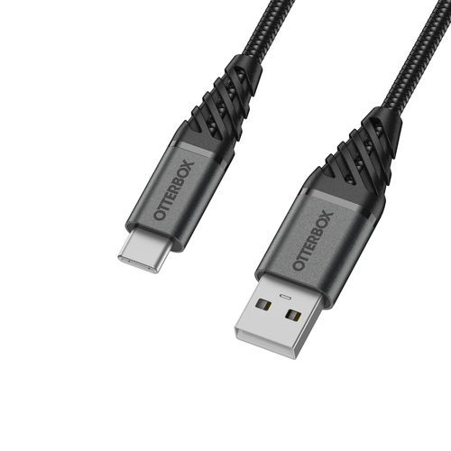 OtterBox OtterBox Premium 3m USB-C - USB-A Kabel Nylonflätad Svart