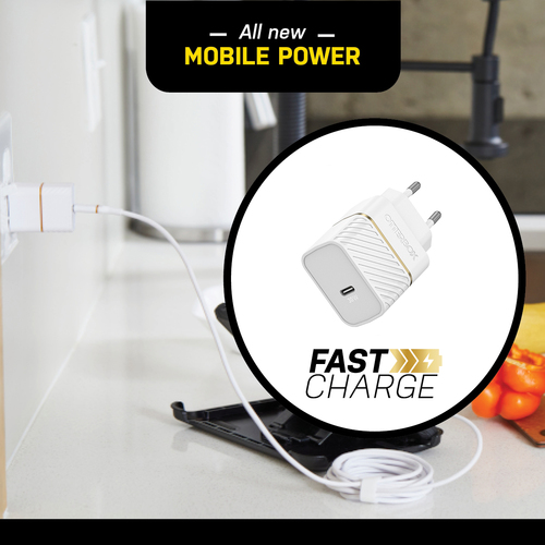 OtterBox OtterBox 30W GaN PD USB-C Väggladdare Vit