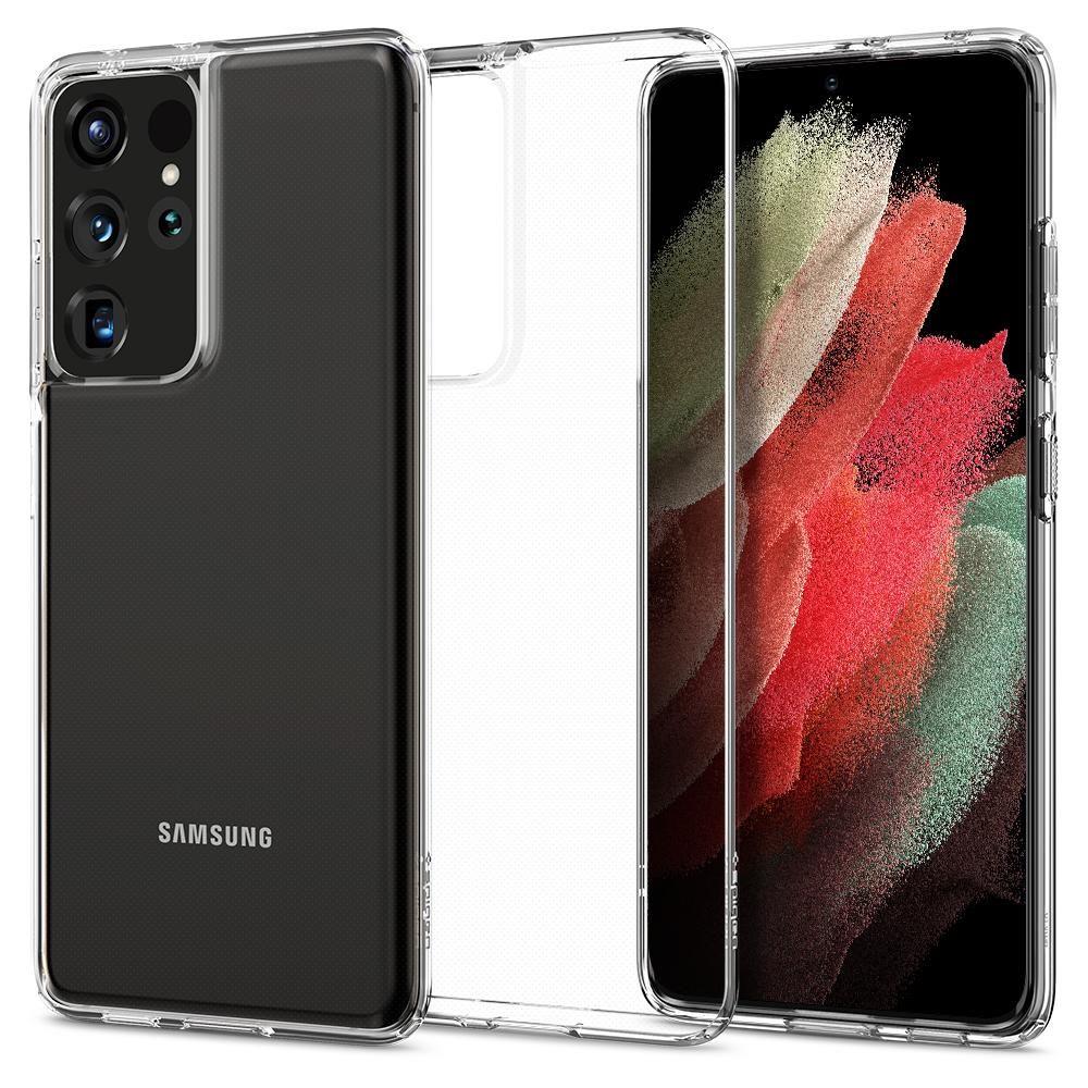 Spigen Samsung Galaxy S21 Ultra - Spigen Crystal Ultra Hybrid - Transparent