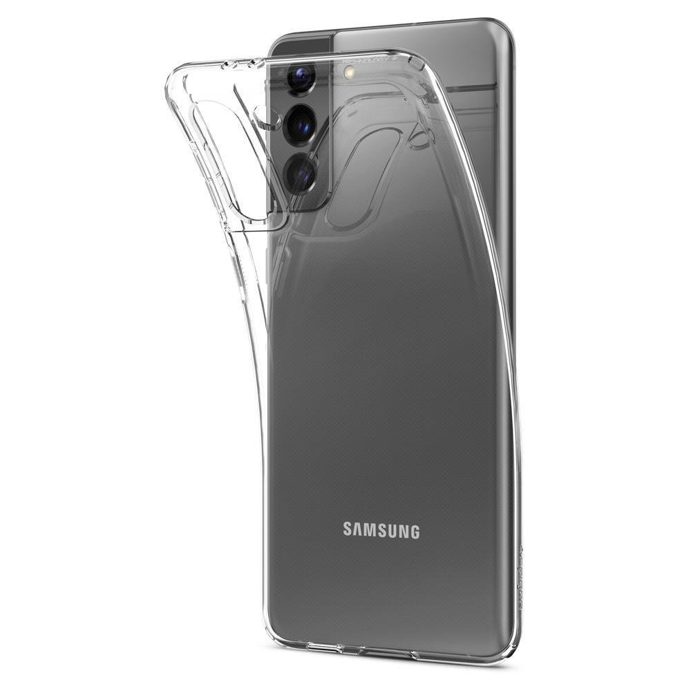 Spigen Samsung Galaxy S21 - Spigen Liquid Crystal Skal - Transparent