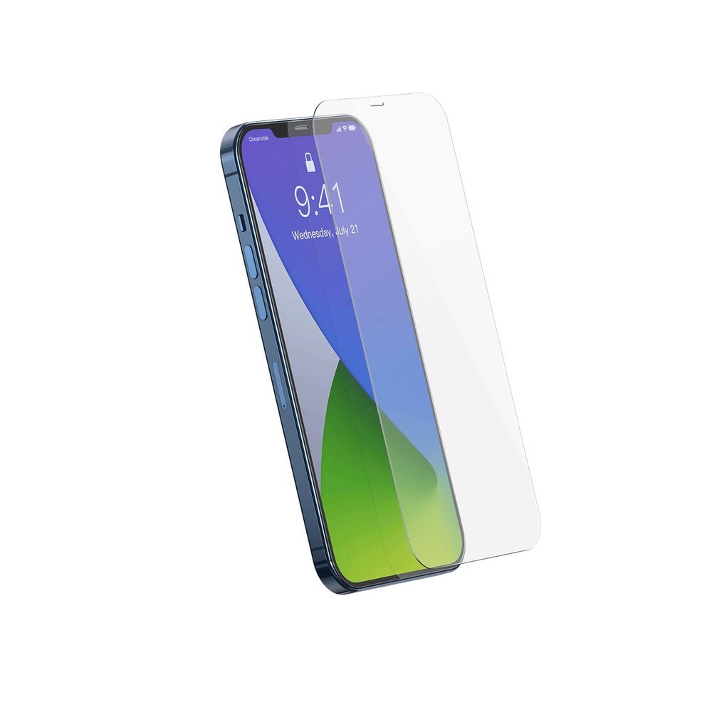 BASEUS iPhone 12 / 12 Pro - Baseus 2-PACK Skärmskydd I Härdat Glas