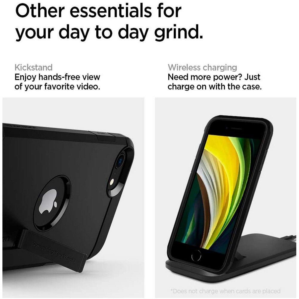 Spigen iPhone 7/8/SE (2020/2022) - Spigen Tough Armor Skal - Svart
