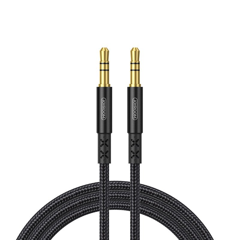 JOYROOM Joyroom 1.5m 3.5 mm AUX Ljudkabel Nylon - Svart