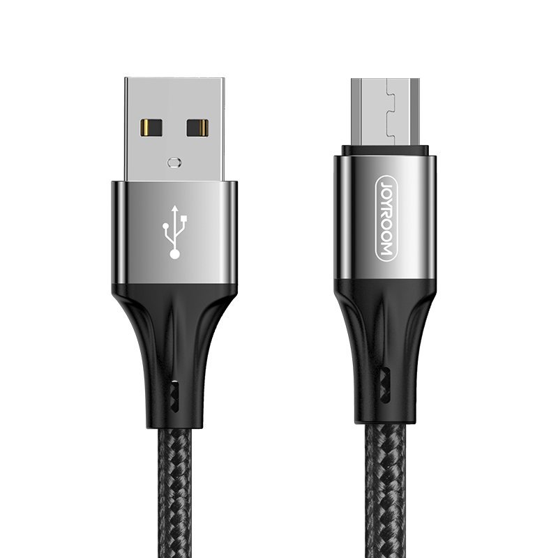 JOYROOM Joyroom 1.5m 3A MicroUSB Snabbladdning Nylon Kabel - Svart