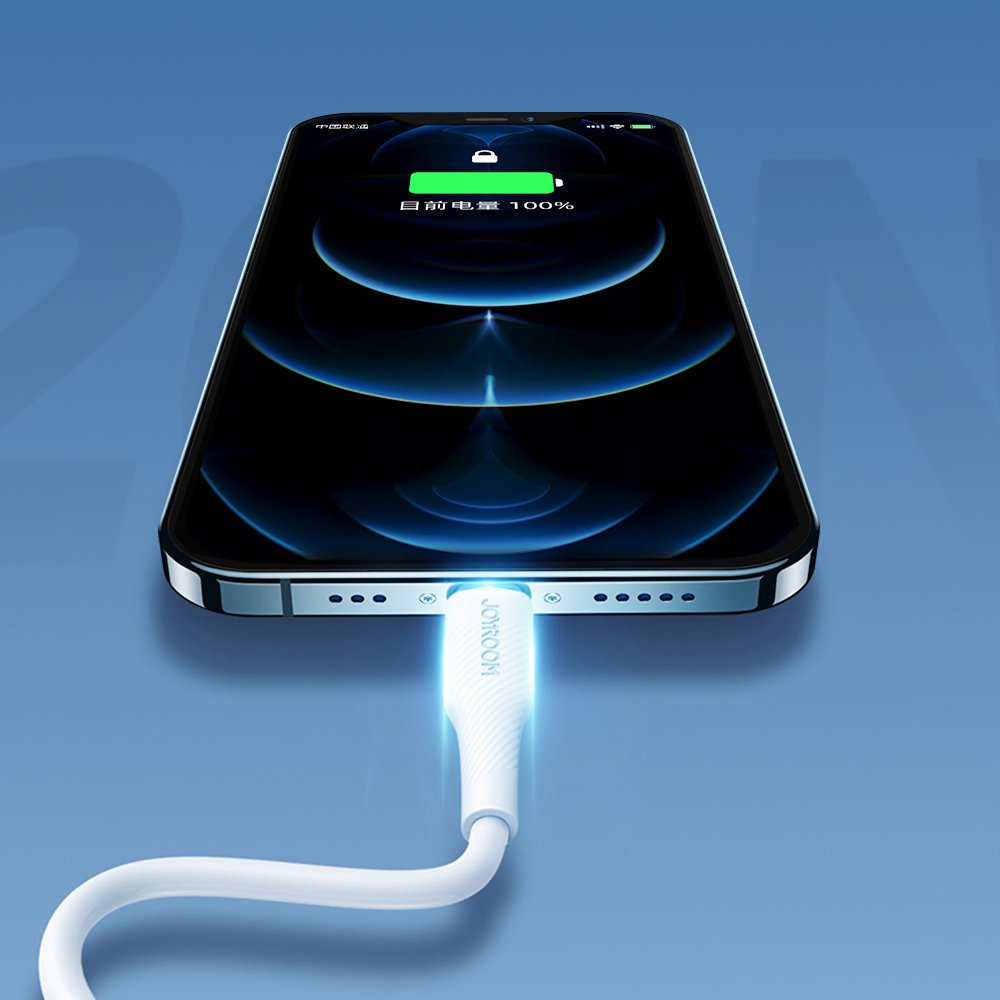 JOYROOM Joyroom 20W 1.2m Lightning - USB-C PD Snabbladdare - Vit