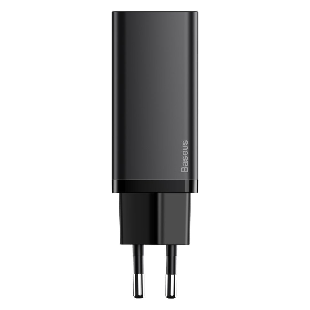 BASEUS Baseus GaN2 65W PD QC USB-C / USB-A Snabbladdare - Svart