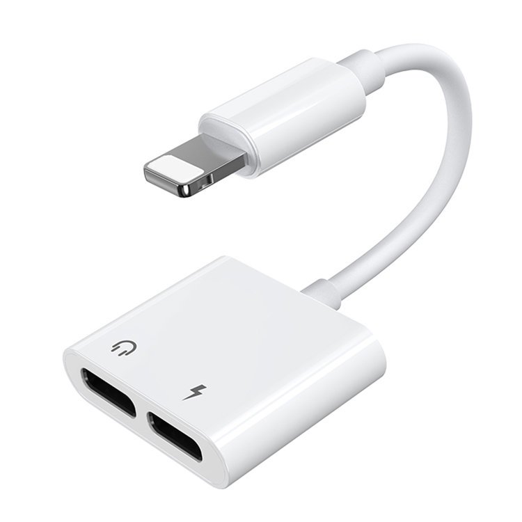 JOYROOM Joyroom Lightning Till Lightning Hona Ljud Adapter - Vit