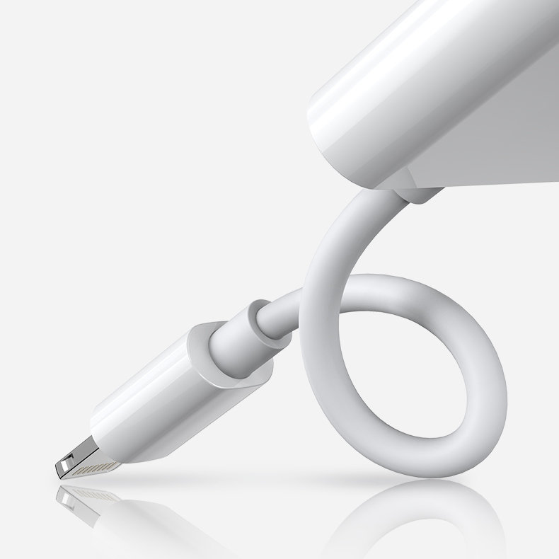 JOYROOM Joyroom Lightning Till Lightning Hona Ljud Adapter - Vit