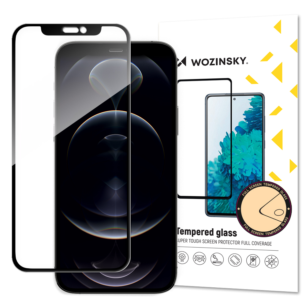 Wozinsky iPhone 14 / 13 / 13 Pro - Wozinsky Heltäckande Skärmskydd Härdat Glas