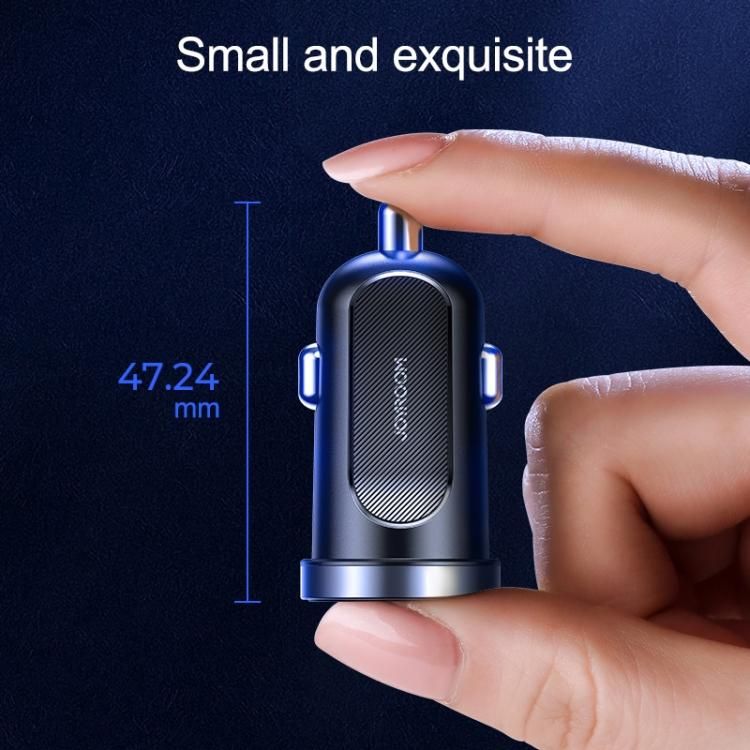 JOYROOM Joyroom 30W Mini Billaddare 2x USB-A PD QC Svart