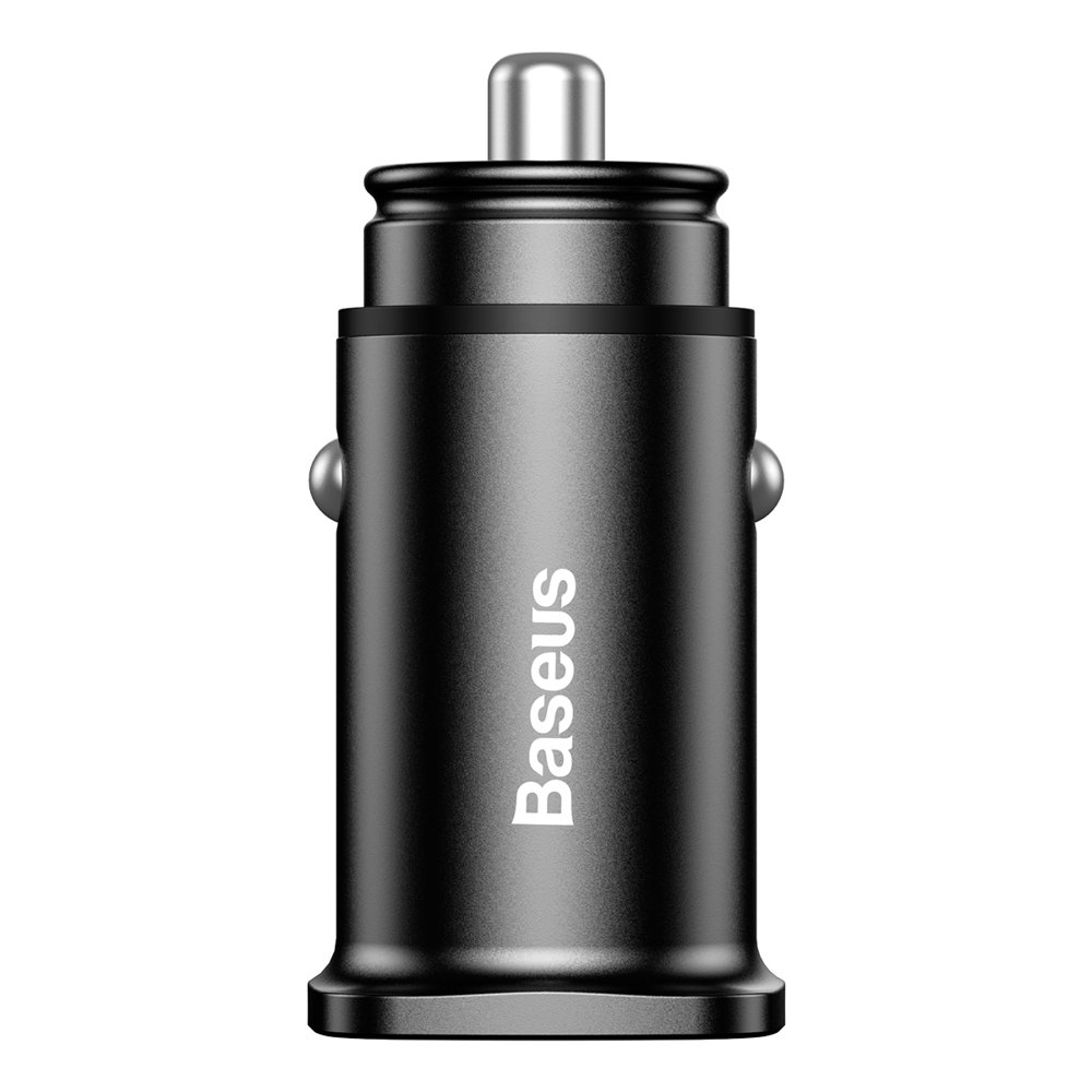 BASEUS Baseus 30W 2x USB Billaddare Snabbladdning Svart