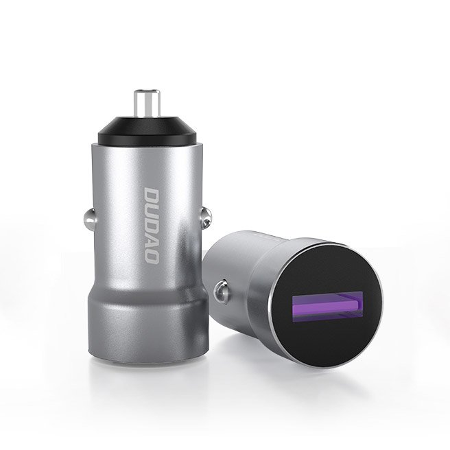 DUDAO Dudao 22.5W 5A QC Billaddare Snabbladdning Grå